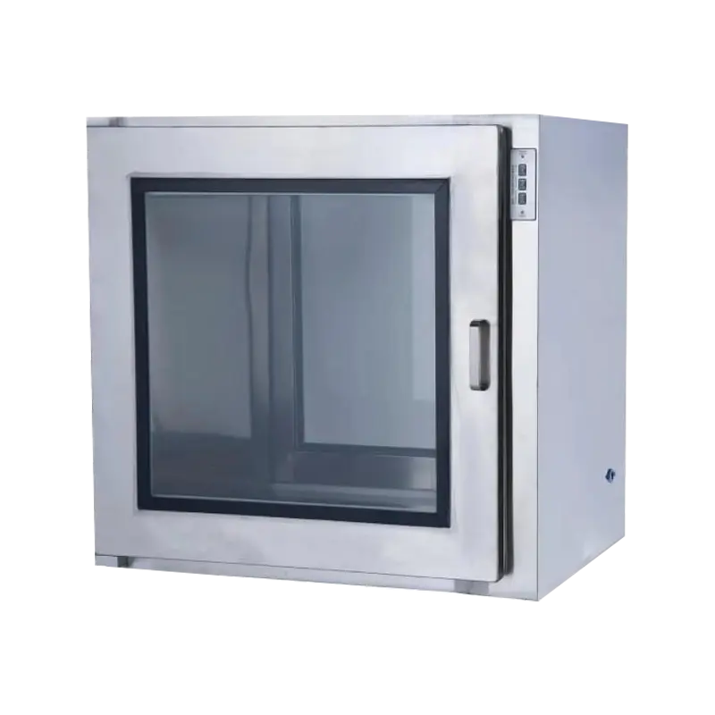 Electronic interlock pass-through window