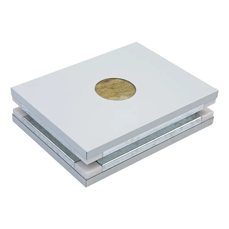 Rock wool manual cleanroom panel